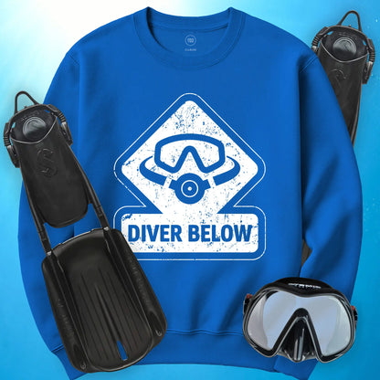Diver Below Vintage Sweatshirt