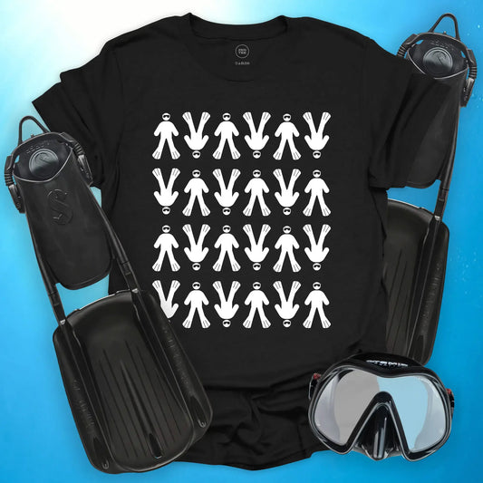 Diver Icon Pattern T-Shirt