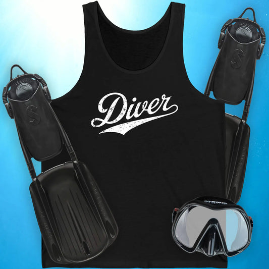 Diver Script Tank Top