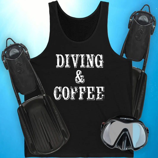 Diving and Coffee Tank Top