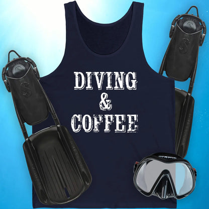 Diving and Coffee Tank Top