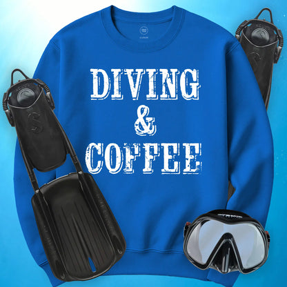 Diving and Coffee Sweatshirt