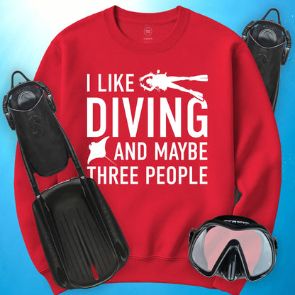 I Like Diving Sweatshirt