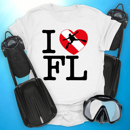 I Love Florida Diving T-Shirt