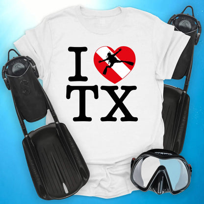 I Love Texas Diving T-Shirt