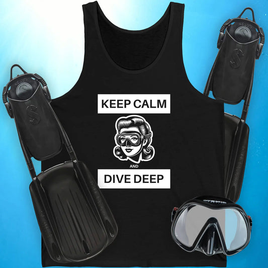 Keep Calm and Dive Deep Tank Top