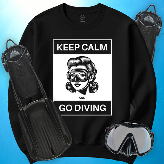 Keep Calm and Go Diving Sweatshirt