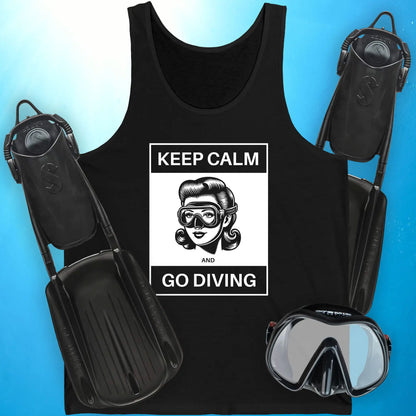 Keep Calm and Go Diving Tank Top