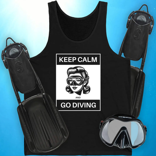 Keep Calm and Go Diving Tank Top