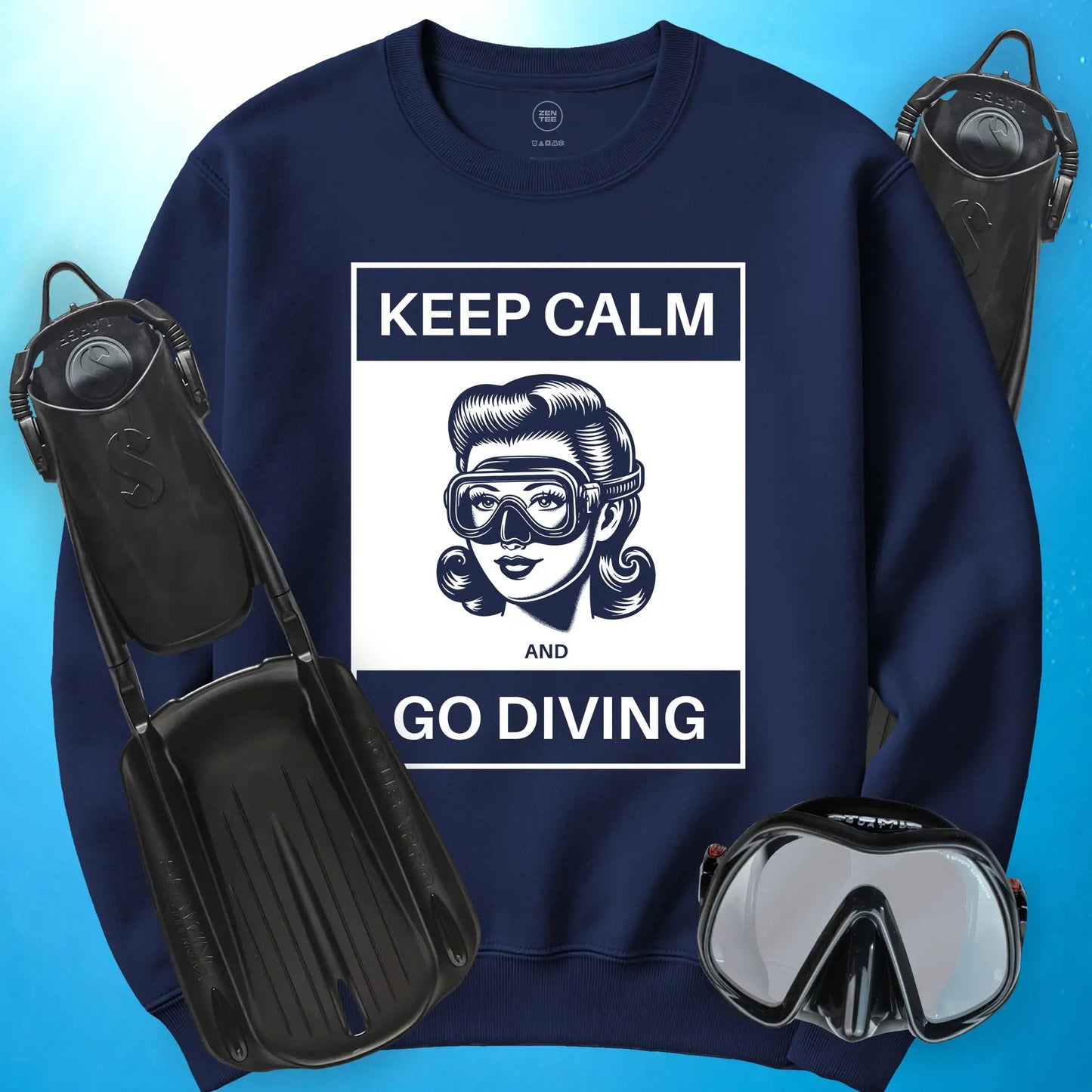 Keep Calm and Go Diving Sweatshirt