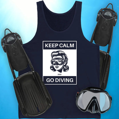 Keep Calm and Go Diving Tank Top