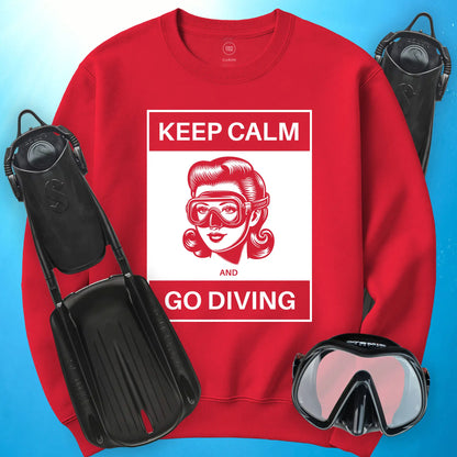 Keep Calm and Go Diving Sweatshirt