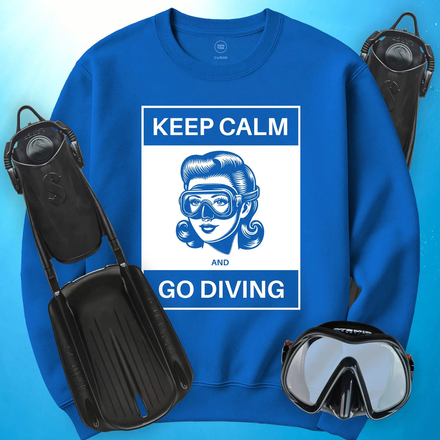 Keep Calm and Go Diving Sweatshirt