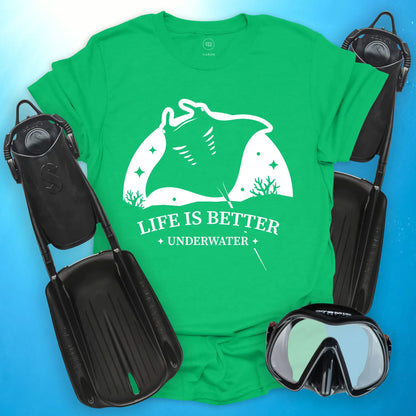 Life Is Better – Manta Ray T-Shirt