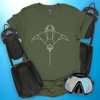Manta Geometric Outline T-Shirt