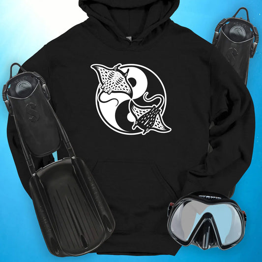 Manta Ray Yin Yang Hoodie