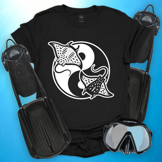 Manta Ray Yin Yang T-Shirt
