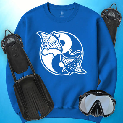 Manta Ray Yin Yang Sweatshirt