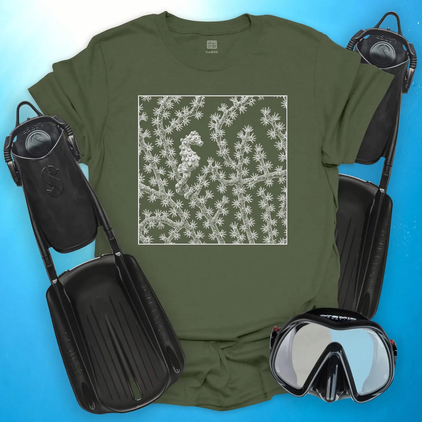 Pygmy Seahorse Square T-Shirt