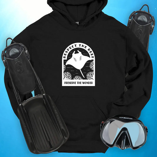 Respect The Reef - Manta Ray Hoodie
