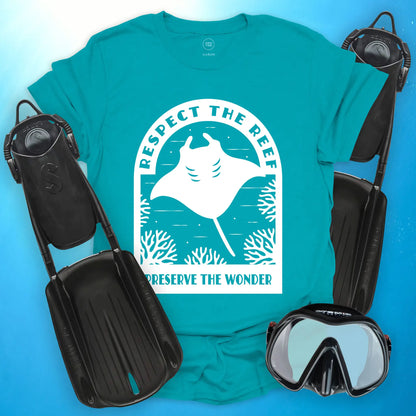 Respect The Reef - Manta Ray T-Shirt