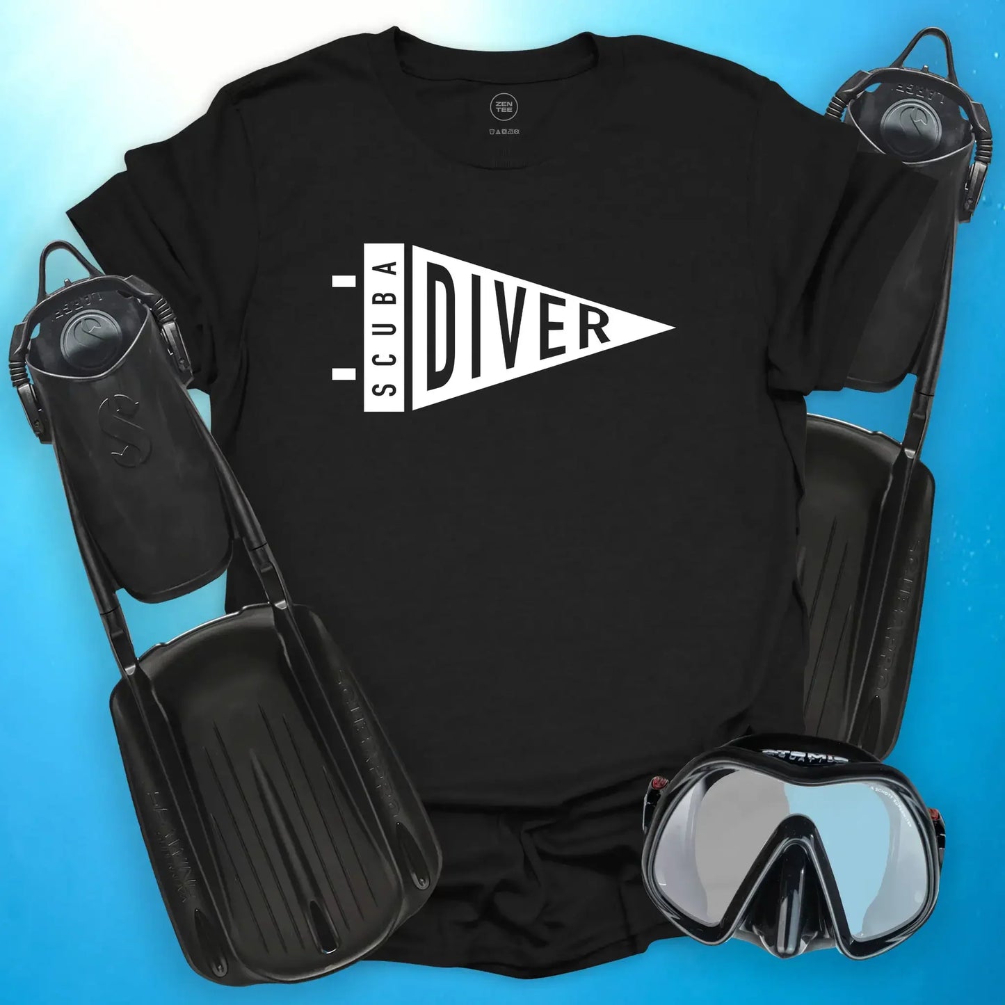 Scuba Diver Pennant T-Shirt