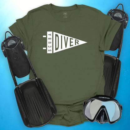 Scuba Diver Pennant T-Shirt