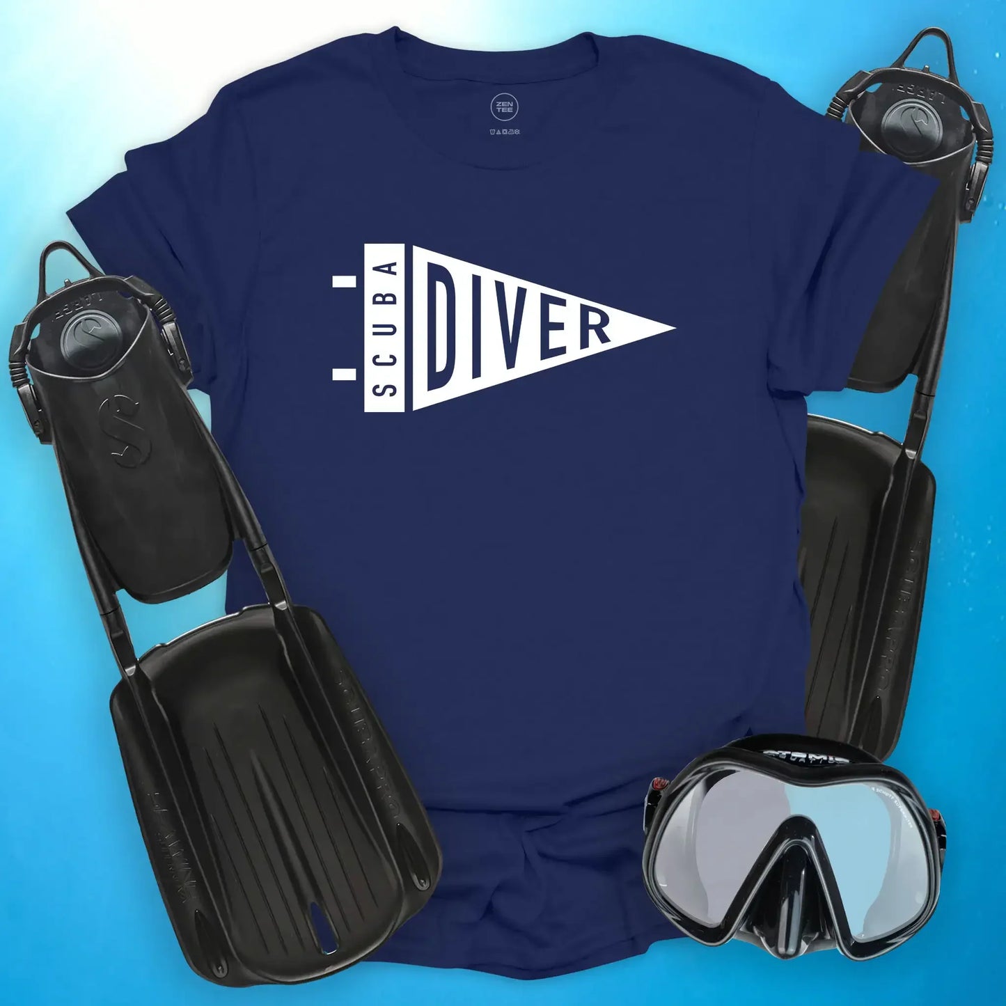 Scuba Diver Pennant T-Shirt
