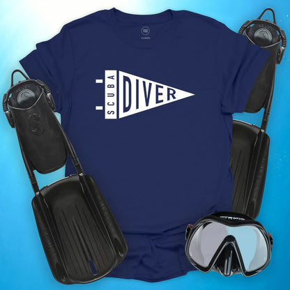 Scuba Diver Pennant T-Shirt
