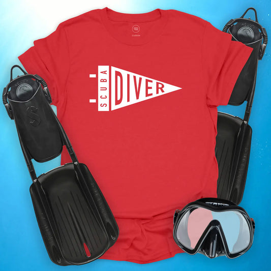 Scuba Diver Pennant T-Shirt