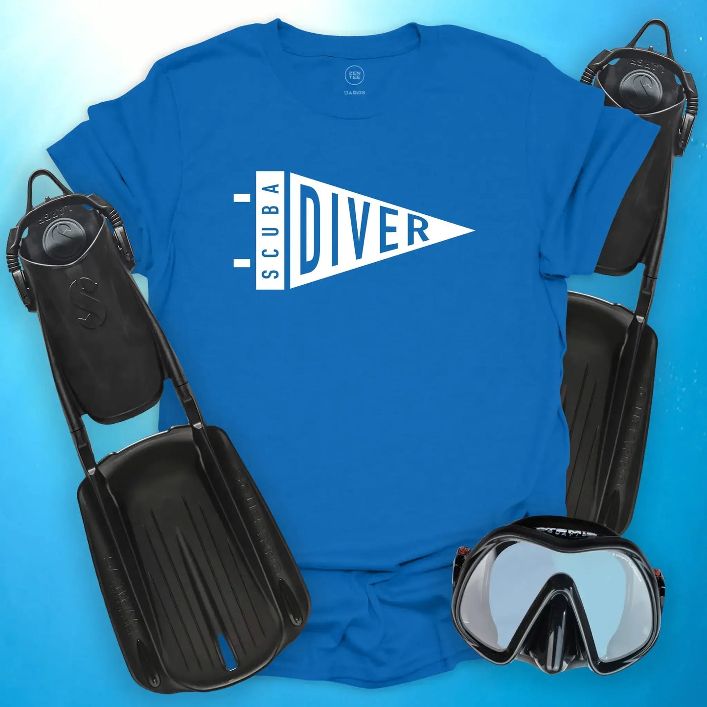 Scuba Diver Pennant T-Shirt
