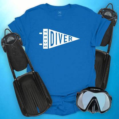 Scuba Diver Pennant T-Shirt