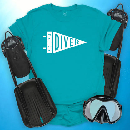 Scuba Diver Pennant T-Shirt