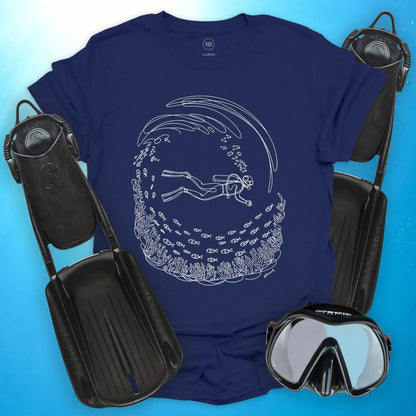 Scuba Scribble T-Shirt