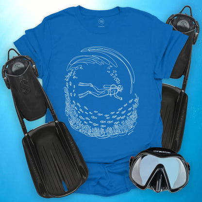Scuba Scribble T-Shirt