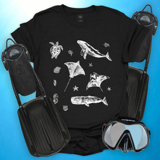Sea Life Sketches T-Shirt