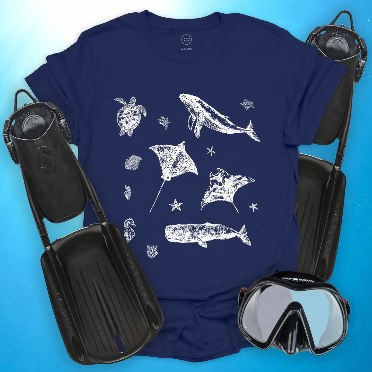Sea Life Sketches T-Shirt