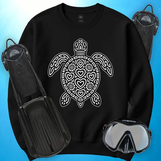 Sea Turtle Heart Sweatshirt