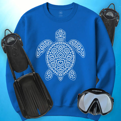 Sea Turtle Heart Sweatshirt