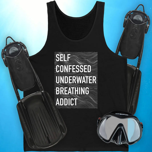 Self-Confessed Underwater Breathing Addict Tank Top