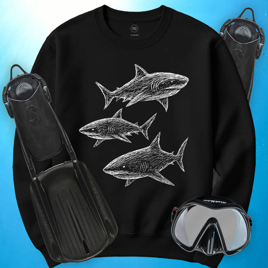 Sketchy Sharks Sweatshirt