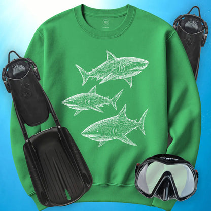 Sketchy Sharks Sweatshirt