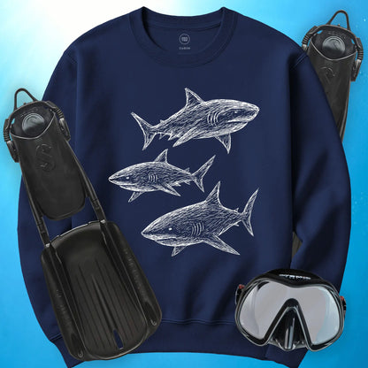 Sketchy Sharks Sweatshirt