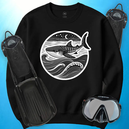 Whale Shark Lunar Voyage Sweatshirt