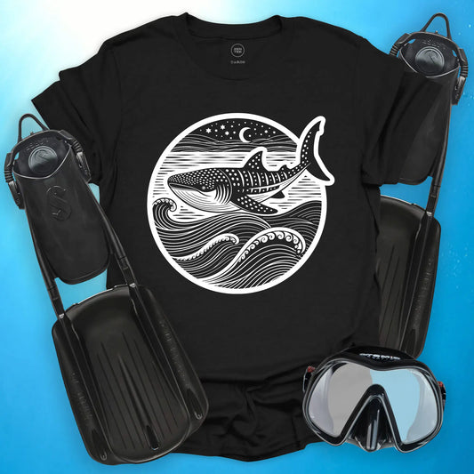 Whale Shark Lunar Voyage T-Shirt
