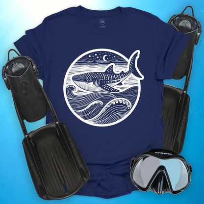 Whale Shark Lunar Voyage T-Shirt