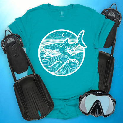 Whale Shark Lunar Voyage T-Shirt