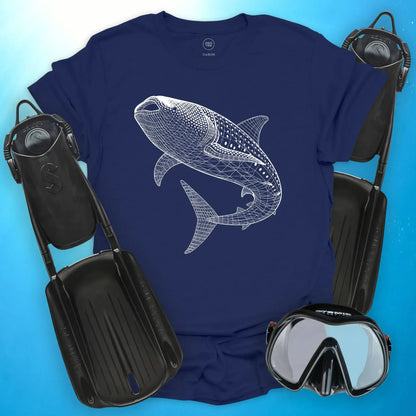 Whale Shark Wireframe T-Shirt