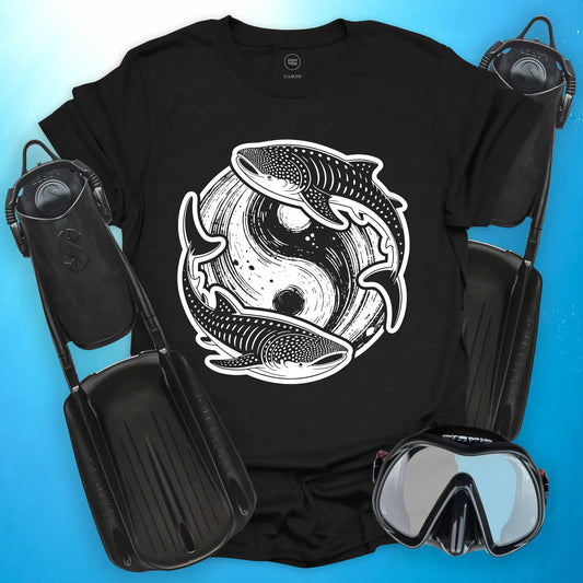 Whale Shark Yin Yang T-Shirt