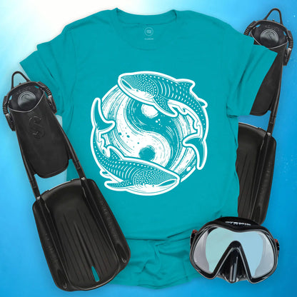 Whale Shark Yin Yang T-Shirt